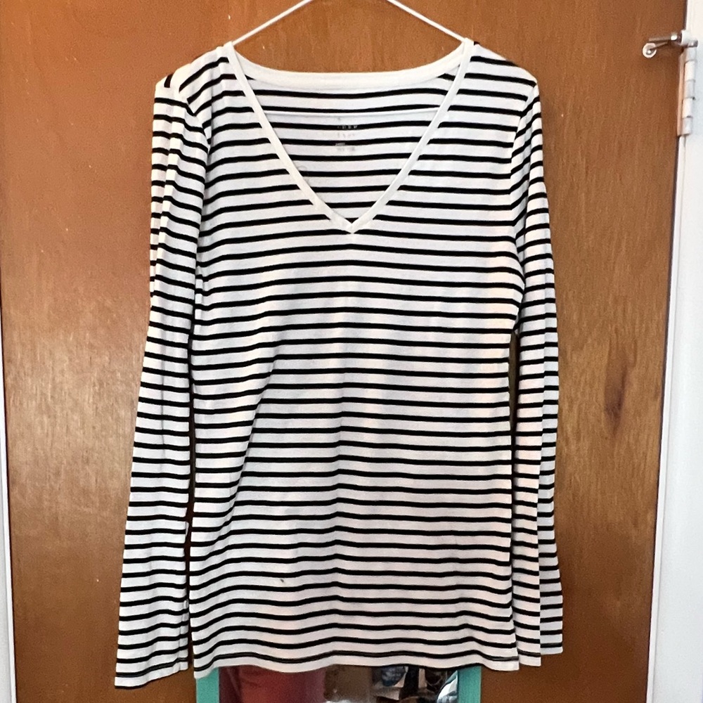 A new day striped tee